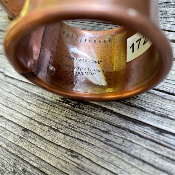 Pottery Barn Rustic Napkin Rings Antiqued Copper - Picture 6 of 11